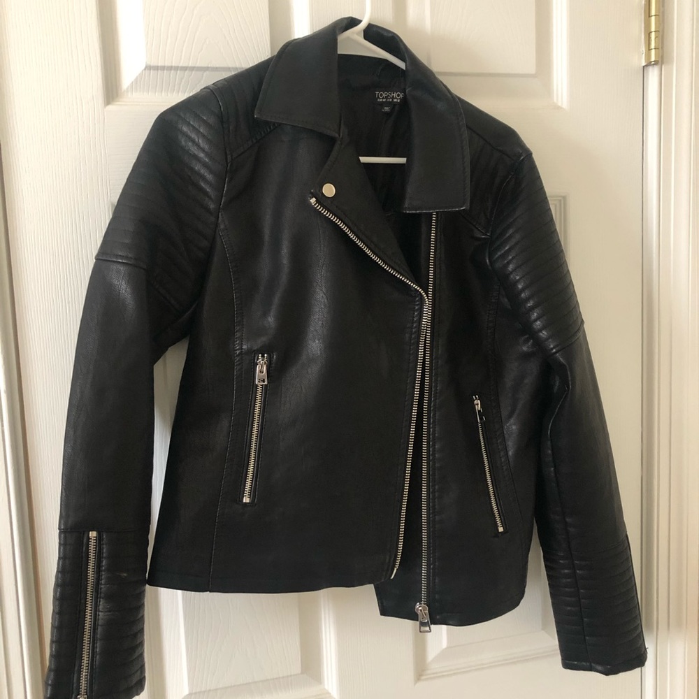 NWOT Top Shop leather jacket